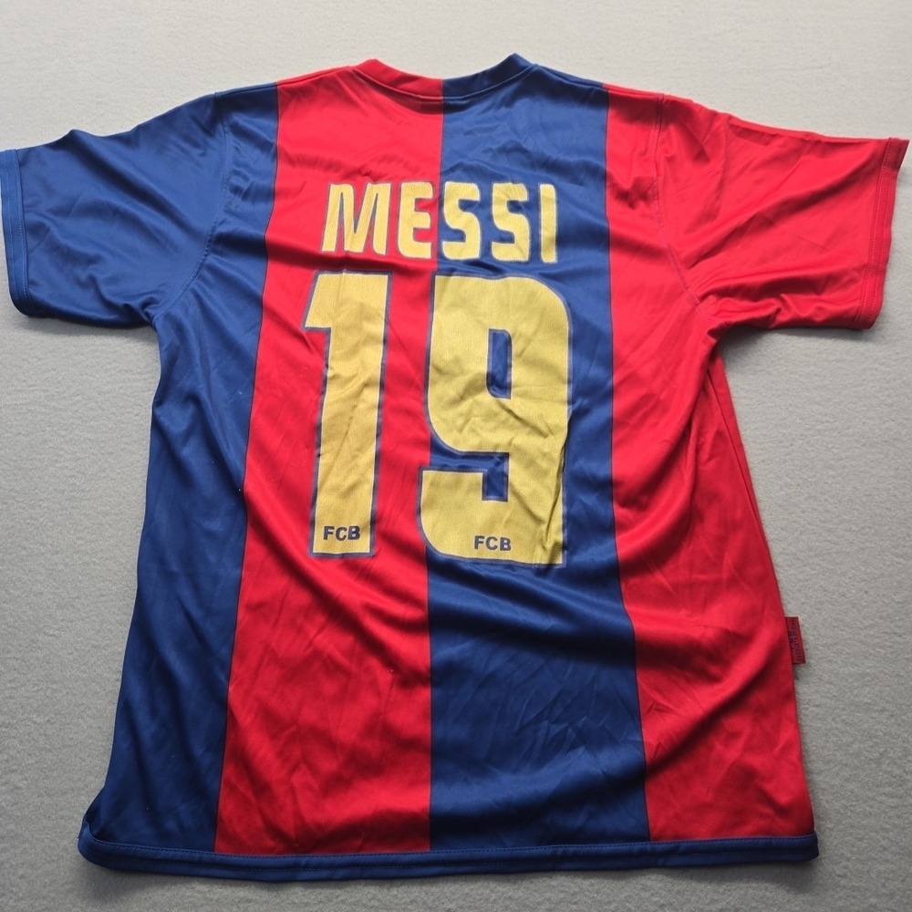Messi‎ Barcelona 07/08 Football Official Jersey Size M Soccer Spain Unicef